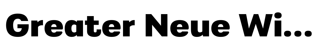 Greater Neue Wide Bold